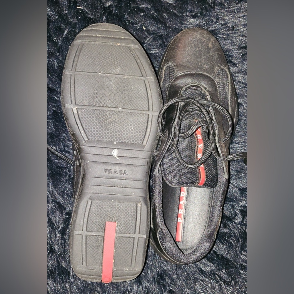 Black Prada Men shoes in a size 6